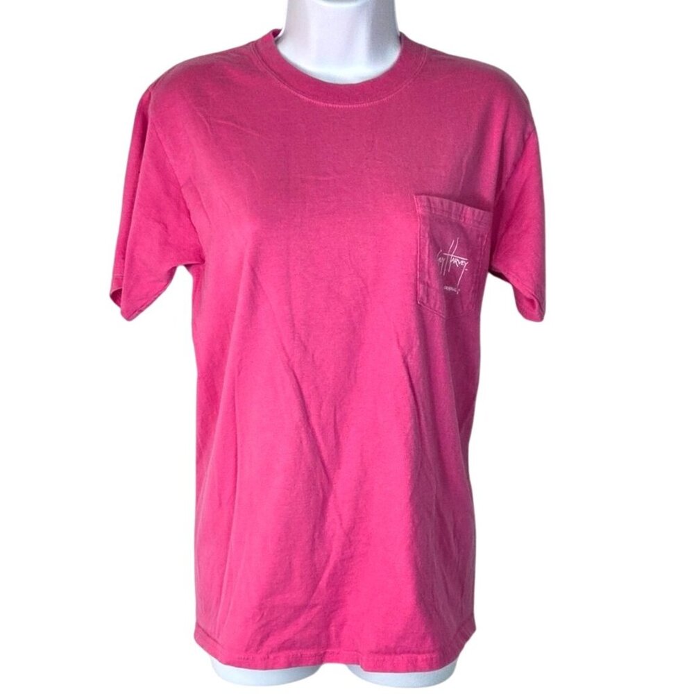 Guy Harvey Pink "Save Our Seas" Graphic T-Shirt Size S